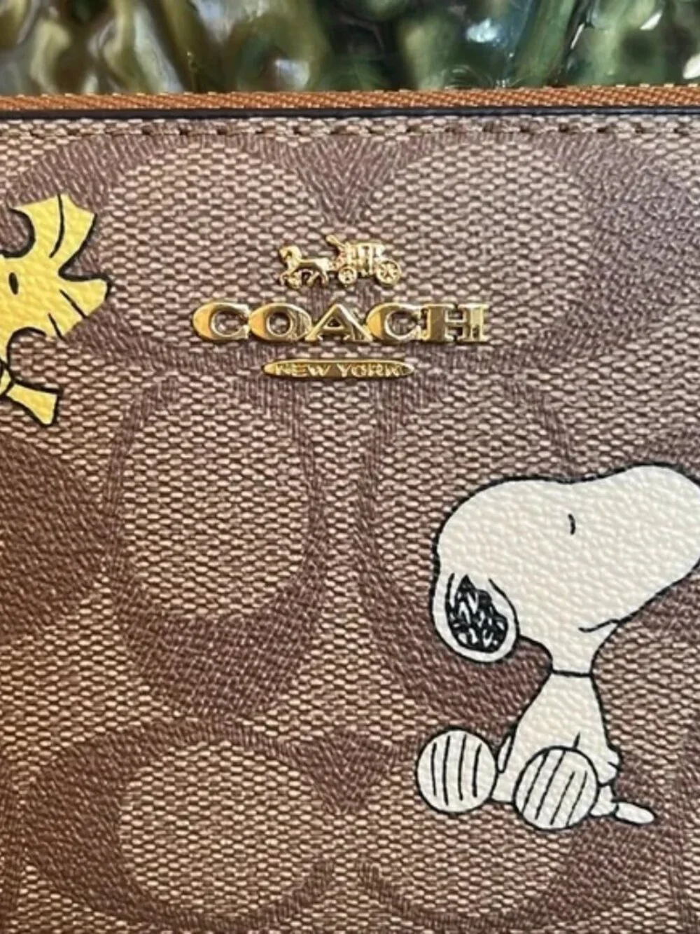 Coach X Peanuts long zip around wallet